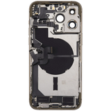 Back Housing W/ Charging Port Flex & Small Parts For iPhone 14 Pro Max (US Version) (Pull) (Gold)