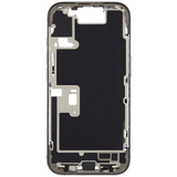Mid-Frame Housing W/ Charging Port Flex & Small Parts For iPhone 16 Pro (EU / Global Version) (Used OEM Pull: Grade A) (Natural Titanium)