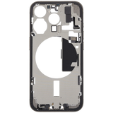Mid-Frame Housing W/ Charging Port Flex & Small Parts For iPhone 15 Pro (EU / Global Version) (Pull) (Natural Titanium)