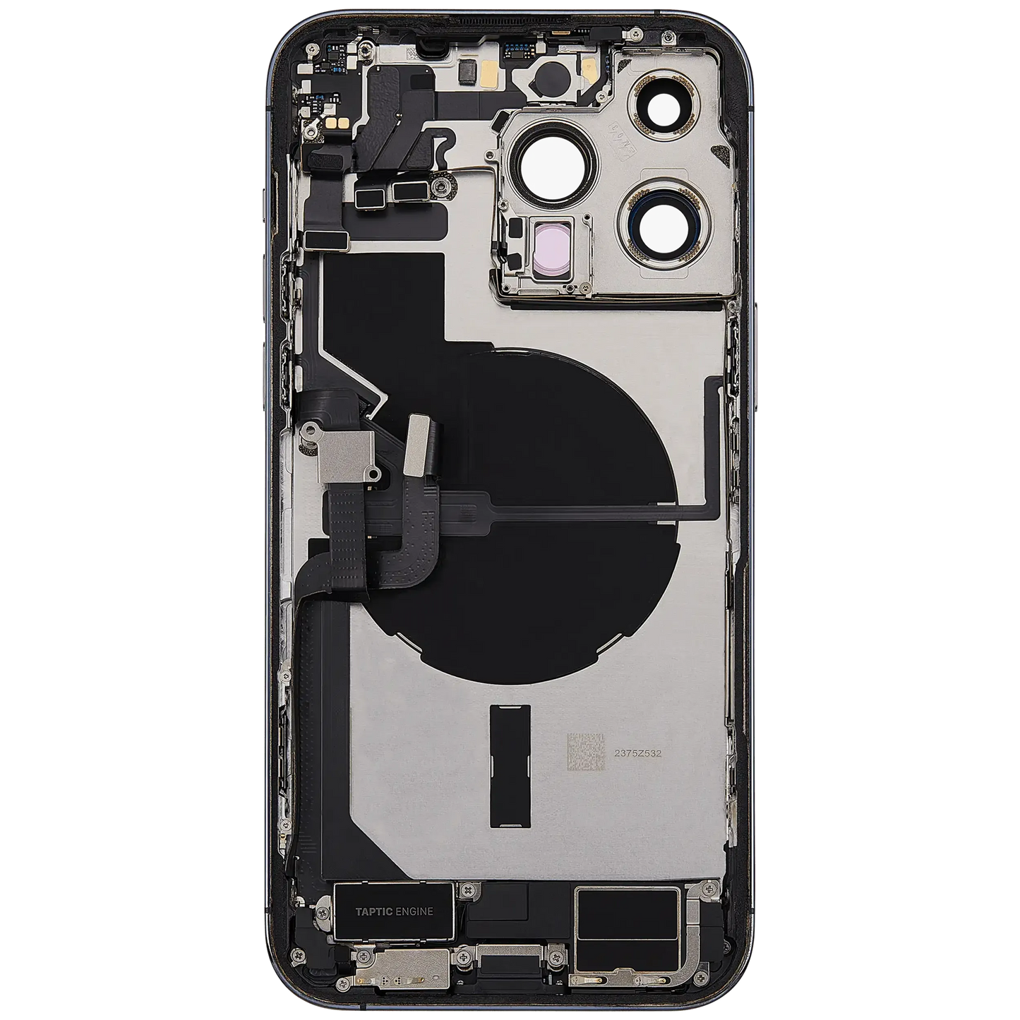 Back Housing W/ Charging Port Flex & Small Parts For iPhone 14 Pro Max (US Version) (Pull) (Deep Purple)