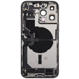 Back Housing W/ Charging Port Flex & Small Parts For iPhone 14 Pro Max (US Version) (Pull) (Silver)