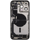 Back Housing W/ Charging Port Flex & Small Parts For iPhone 14 Pro Max (US Version) (Pull) (Space Black)