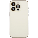 Back Housing W/ Charging Port Flex & Small Parts For iPhone 14 Pro (EU / Global Version) (Pull) (Gold)