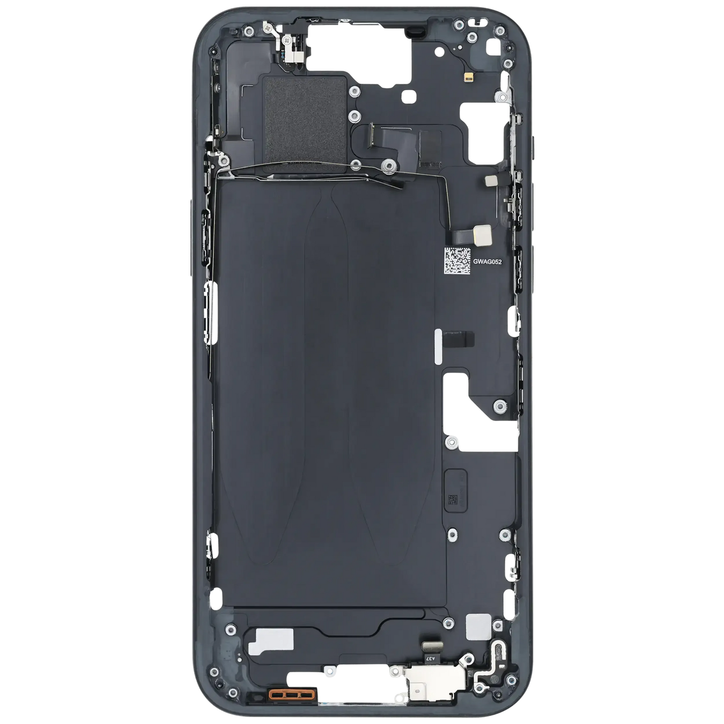 Mid-Frame Housing W/ Small Parts For iPhone 15 Plus (US Version) (Pull) (Black)