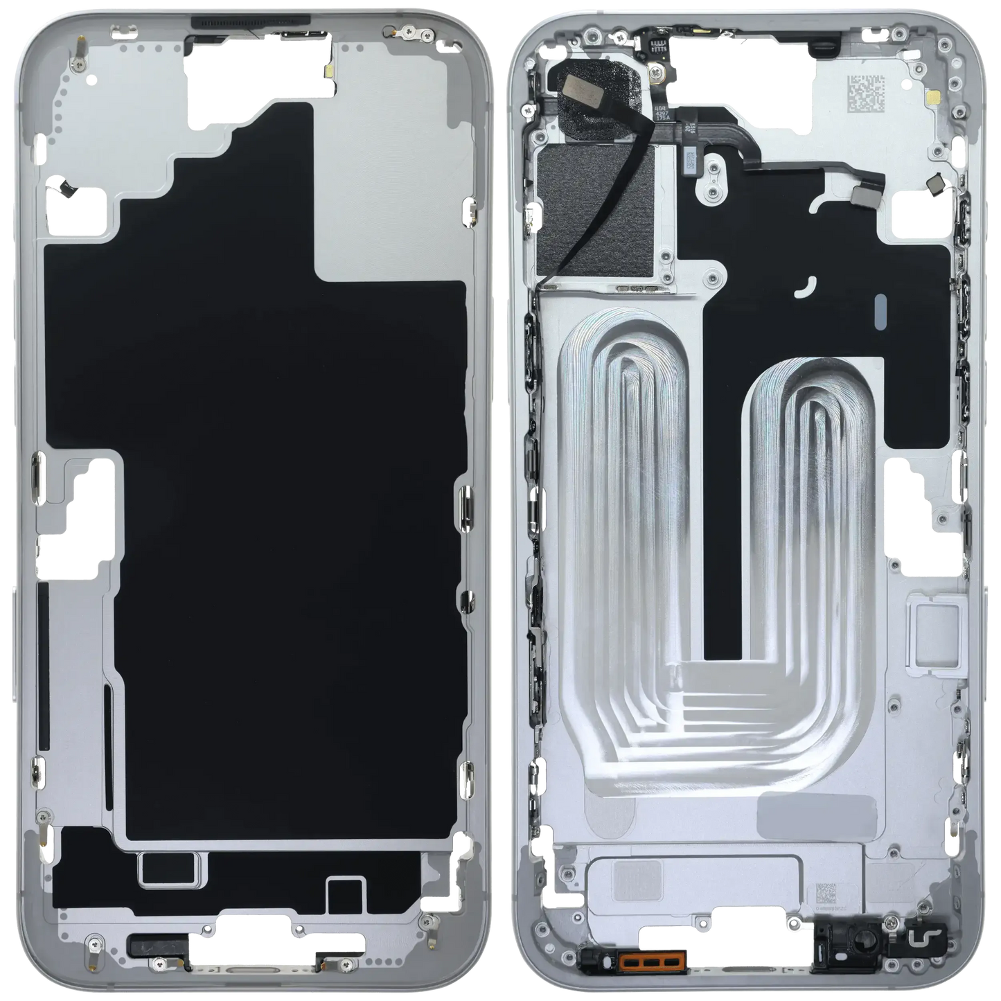 Mid-Frame Housing W/ Small Parts For iPhone 16 Plus (EU / Global Version) (Pull) (White)