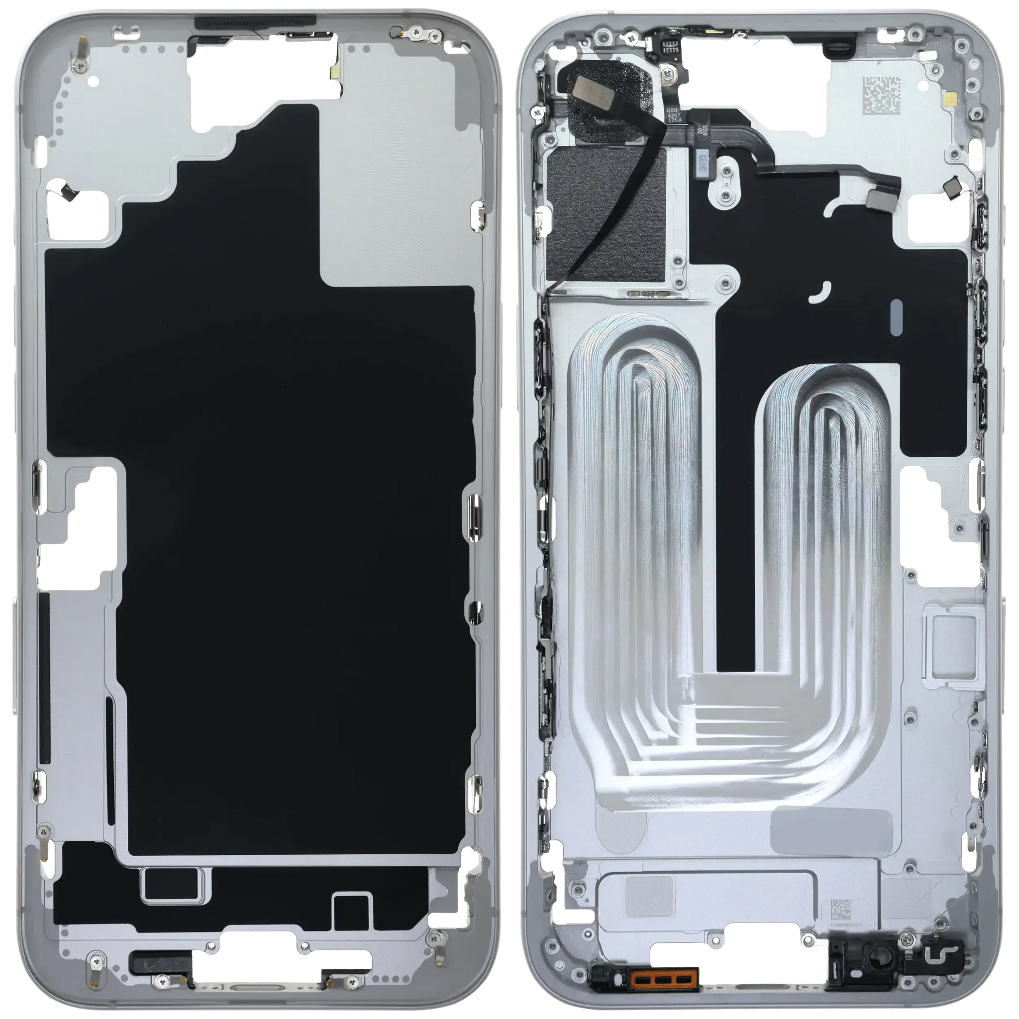 Mid-Frame Housing W/ Small Parts For iPhone 16 Plus (EU / Global Version) (Pull) (White)