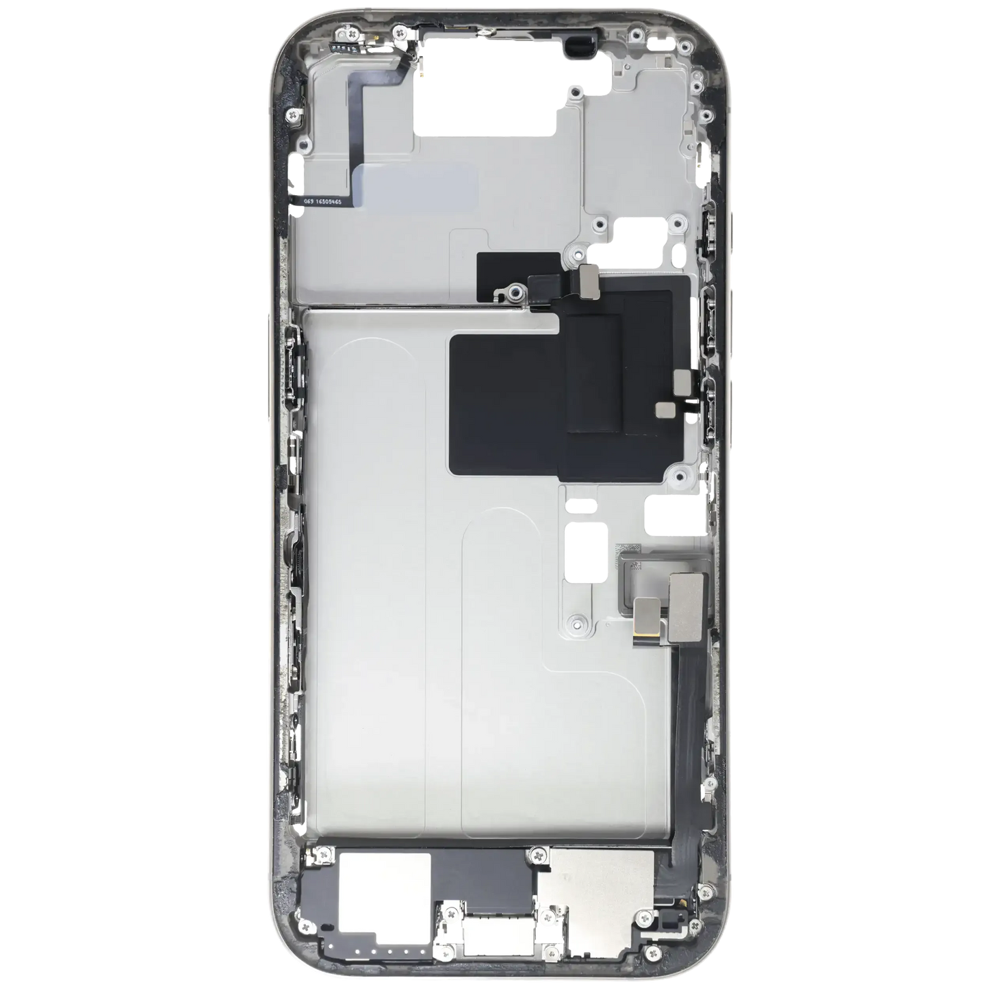 Mid-Frame Housing W/ Small Parts For iPhone 16 Pro (EU / Global Version) (Pull) (Natural Titanium)