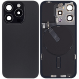 Back Glass w/ MagSafe Magnet & NFC & Flashlight Flex For iPhone 15 Pro (Pull) (Black Titanium)