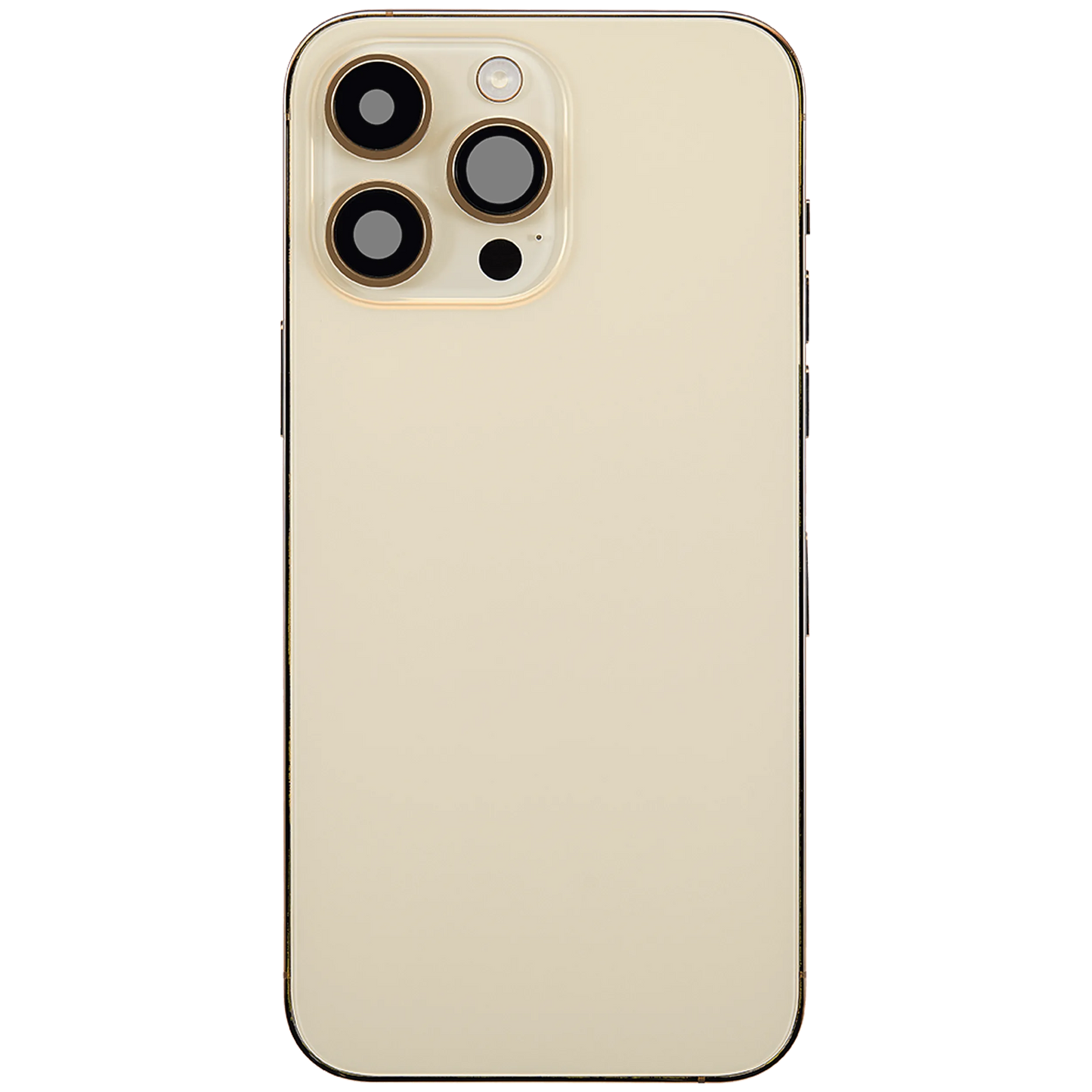 Back Housing W/ Charging Port Flex & Small Parts For iPhone 14 Pro Max (EU / Global Version) (Pull) (Gold)
