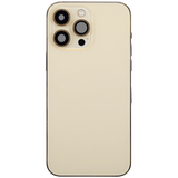 Back Housing W/ Charging Port Flex & Small Parts For iPhone 14 Pro Max (EU / Global Version) (Pull) (Gold)