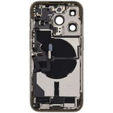 Back Housing W/ Charging Port Flex & Small Parts For iPhone 14 Pro (US Version) (Pull) (Gold)