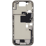 Mid-Frame Housing W/ Charging Port Flex & Small Parts For iPhone 16 Pro (EU / Global Version) (Pull) (Natural Titanium)