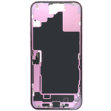 Mid-Frame Housing W/ Charging Port Flex & Small Parts For iPhone 16 Plus (EU / Global Version) (Pull) (Pink)
