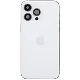 Back Housing W/ Charging Port Flex & Small Parts For iPhone 14 Pro Max (EU / Global Version) (Pull) (Silver)