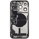 Back Housing W/ Charging Port Flex & Small Parts For iPhone 14 Pro (EU / Global Version) (Pull) (Silver)