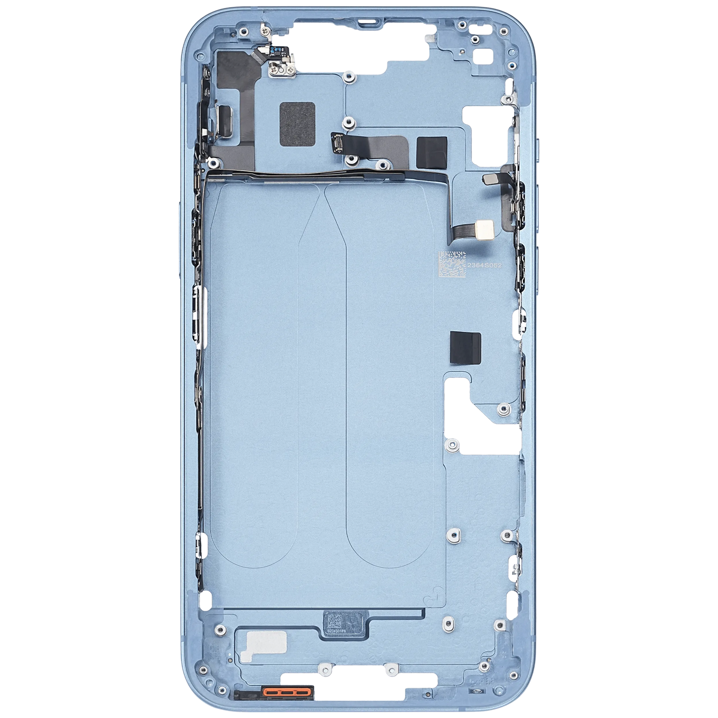 Mid-Frame Housing W/ Charging Port Flex & Small Parts For iPhone 14 Plus (US Version) (Pull) (Blue)