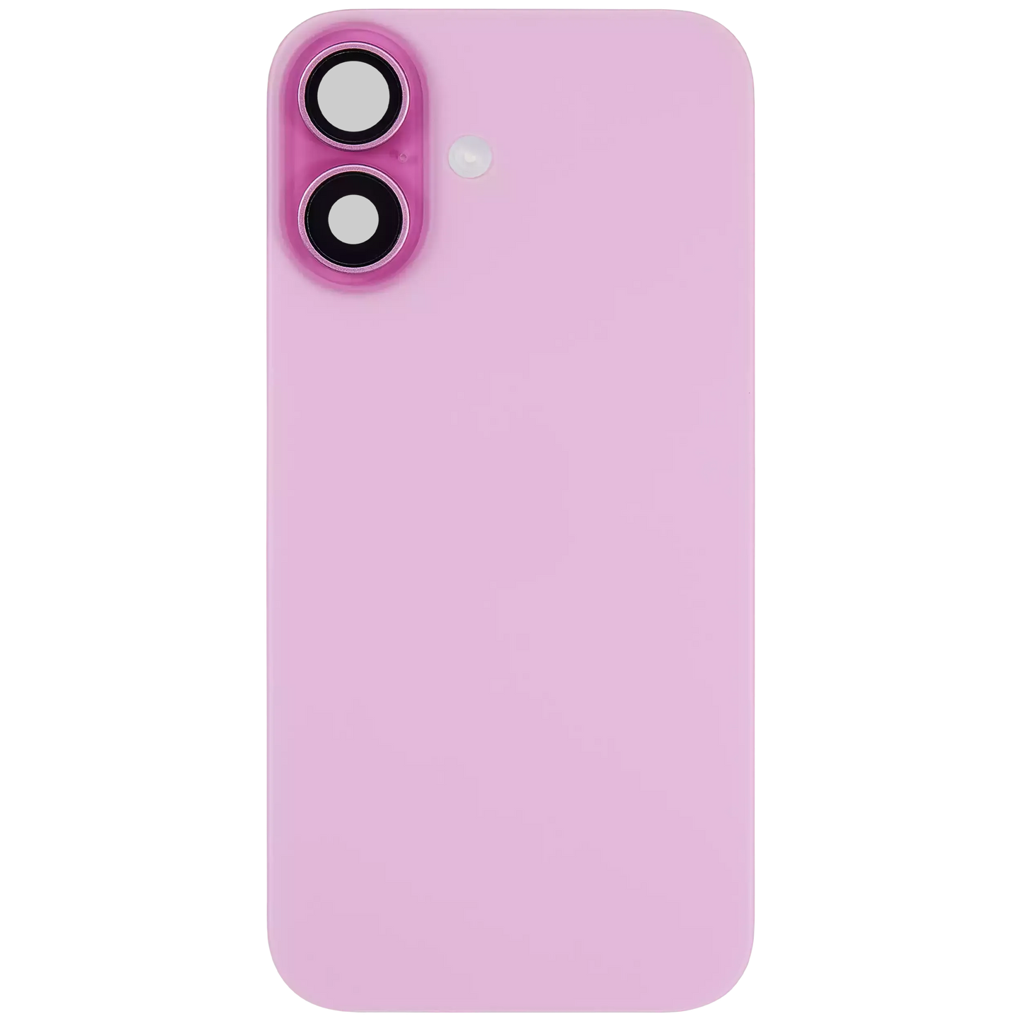 Back Glass w/ MagSafe Magnet & NFC & Flashlight Flex For iPhone 16 Plus (Pull) (Pink)