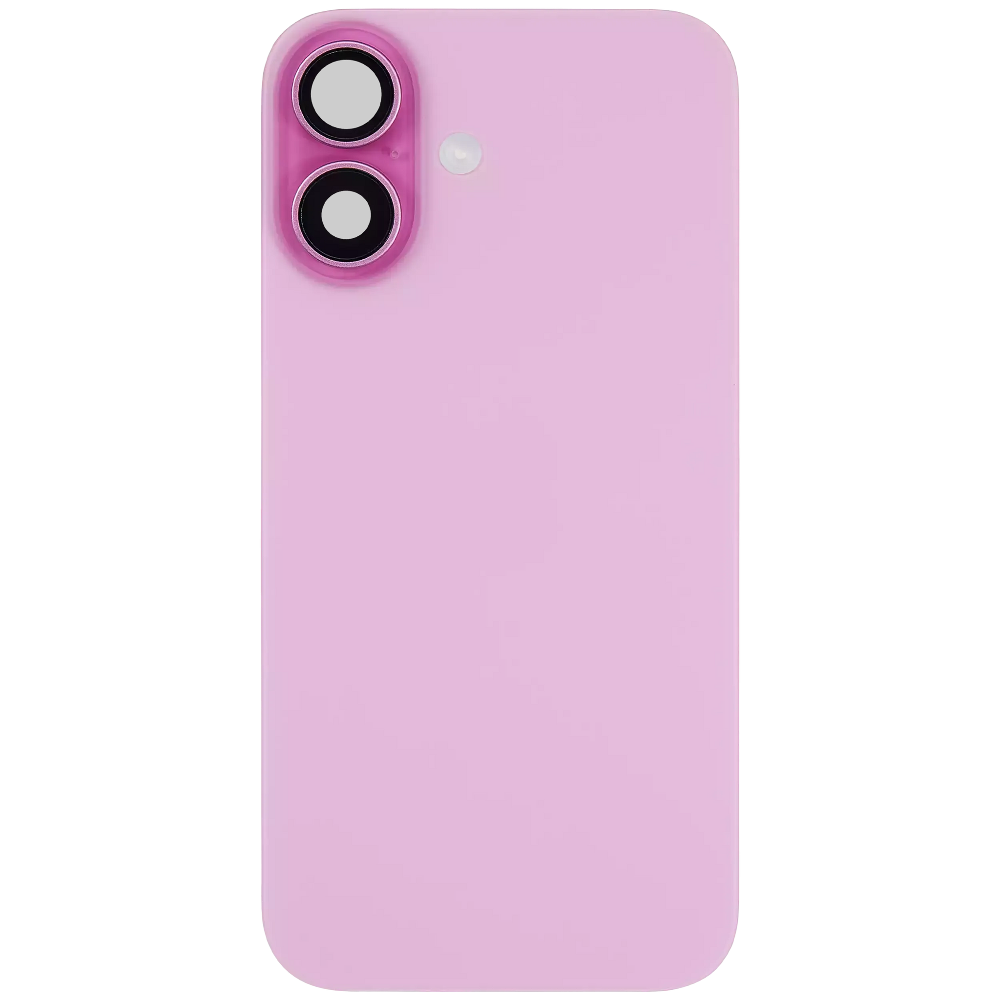 Back Glass w/ MagSafe Magnet & NFC & Flashlight Flex For iPhone 16 Plus (Pull) (Pink)