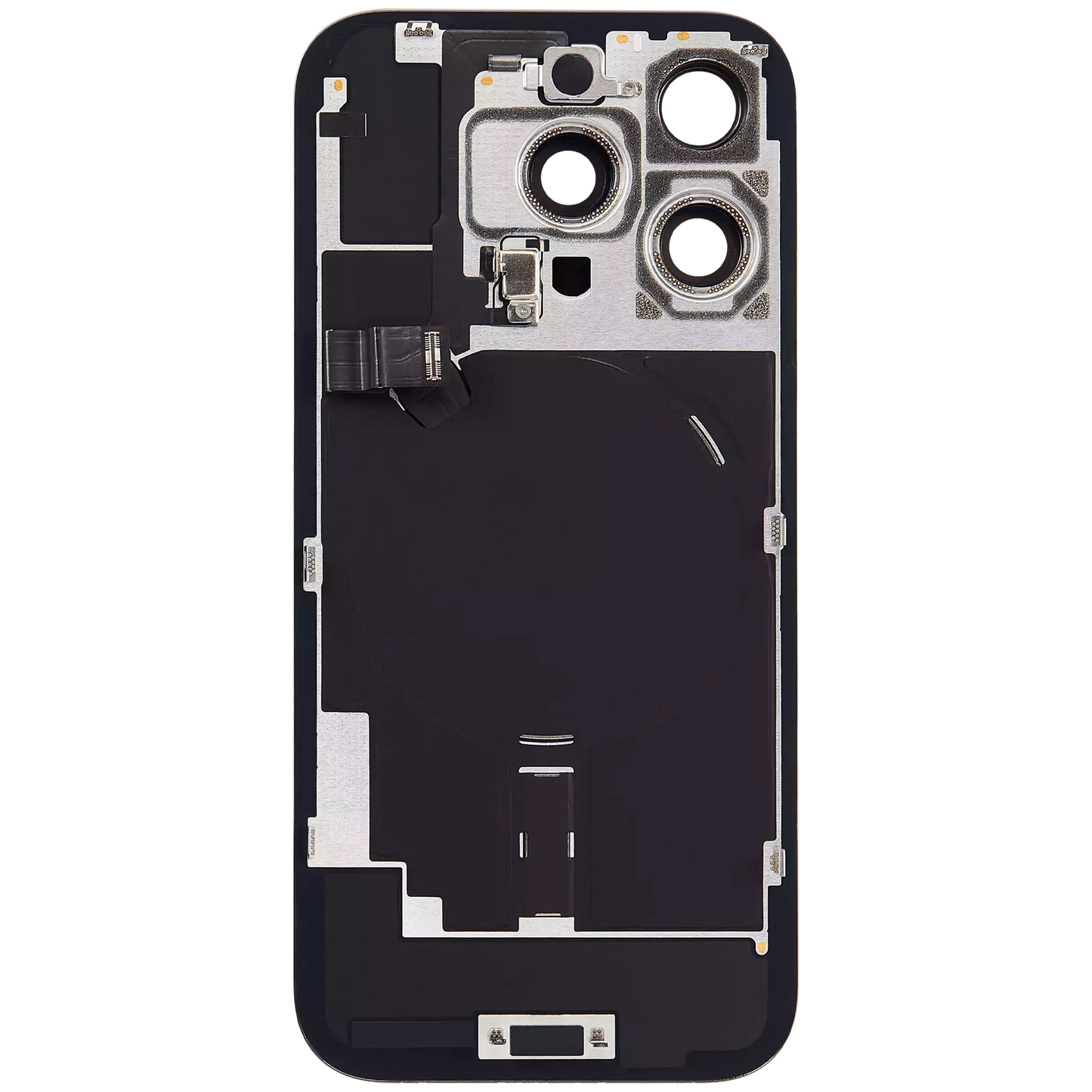 Back Glass w/ MagSafe Magnet & NFC & Flashlight Flex For iPhone 16 Pro (Pull) (Natural Titanium)