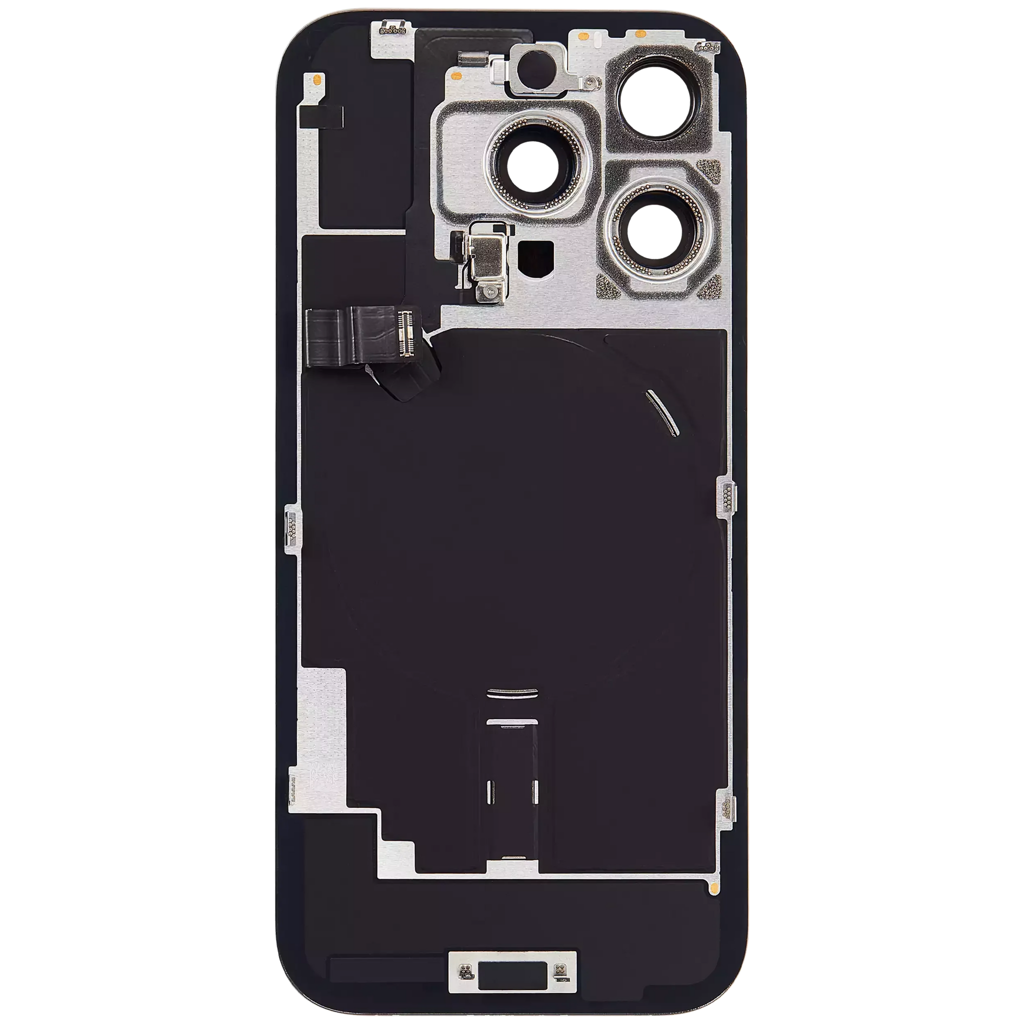 Back Glass w/ MagSafe Magnet & NFC & Flashlight Flex For iPhone 16 Pro (Pull) (Natural Titanium)