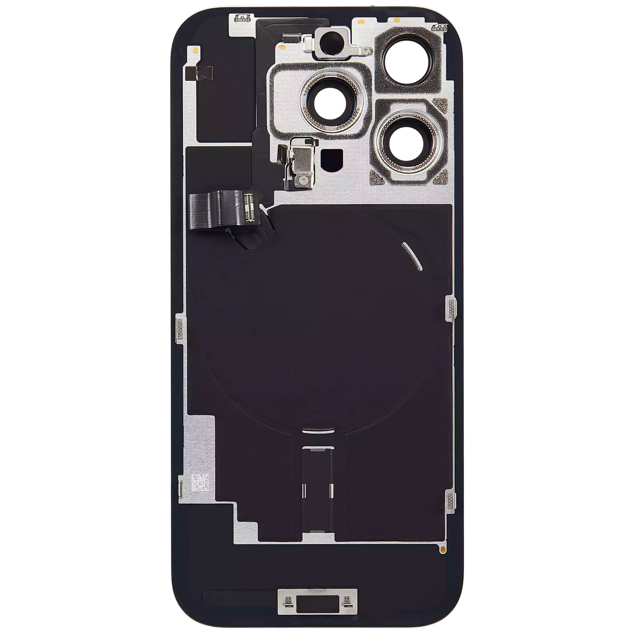 Back Glass w/ MagSafe Magnet & NFC & Flashlight Flex For iPhone 16 Pro (Pull) (White Titanium)