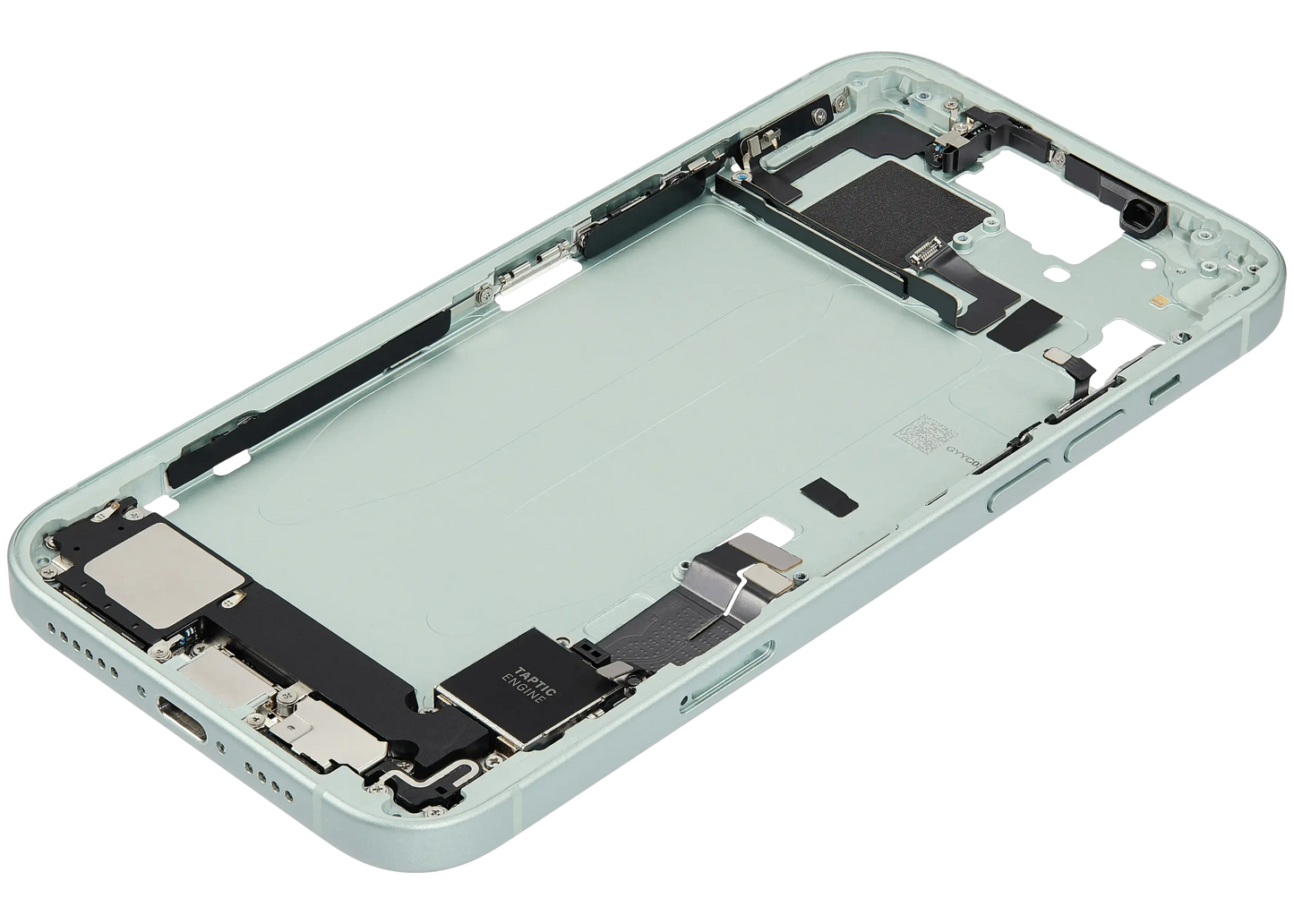 Mid-Frame Housing W/ Charging Port Flex & Small Parts For iPhone 15 Plus (EU / Global Version) (Pull) (Green)