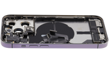 Back Housing W/ Charging Port Flex & Small Parts For iPhone 14 Pro (US Version) (Pull) (Deep Purple)