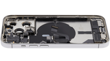 Back Housing W/ Charging Port Flex & Small Parts For iPhone 14 Pro (US Version) (Pull) (Silver)