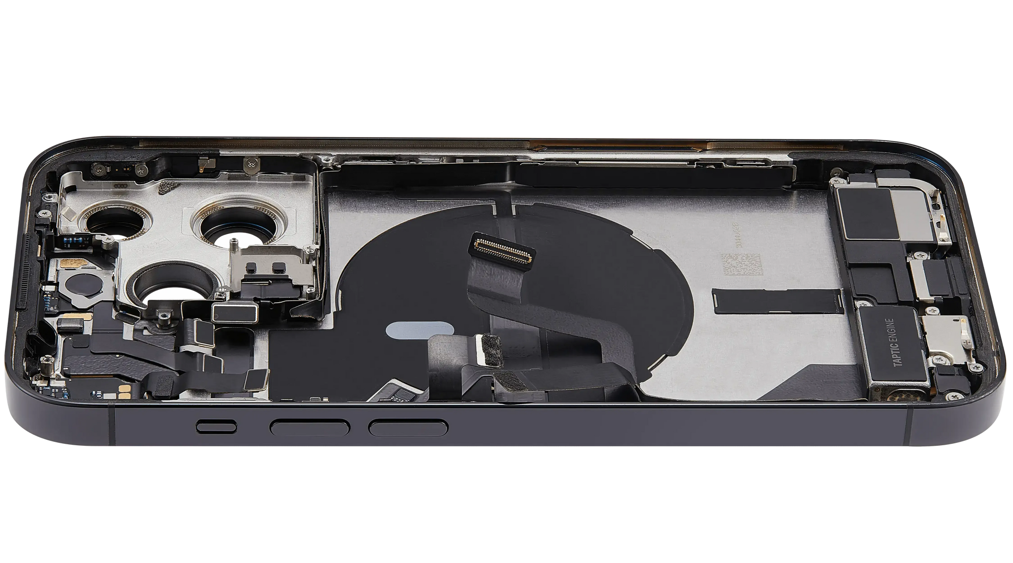 Back Housing W/ Charging Port Flex & Small Parts For iPhone 14 Pro (US Version) (Pull) (Space Black)