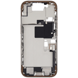 Mid-Frame Housing W/ Charging Port Flex & Small Parts For iPhone 16 Pro (EU / Global Version) (Pull) (Desert Titanium)