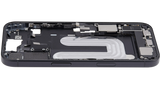 Mid-Frame Housing W/ Charging Port Flex & Small Parts For iPhone 16 (US Version) (Pull) (Black)