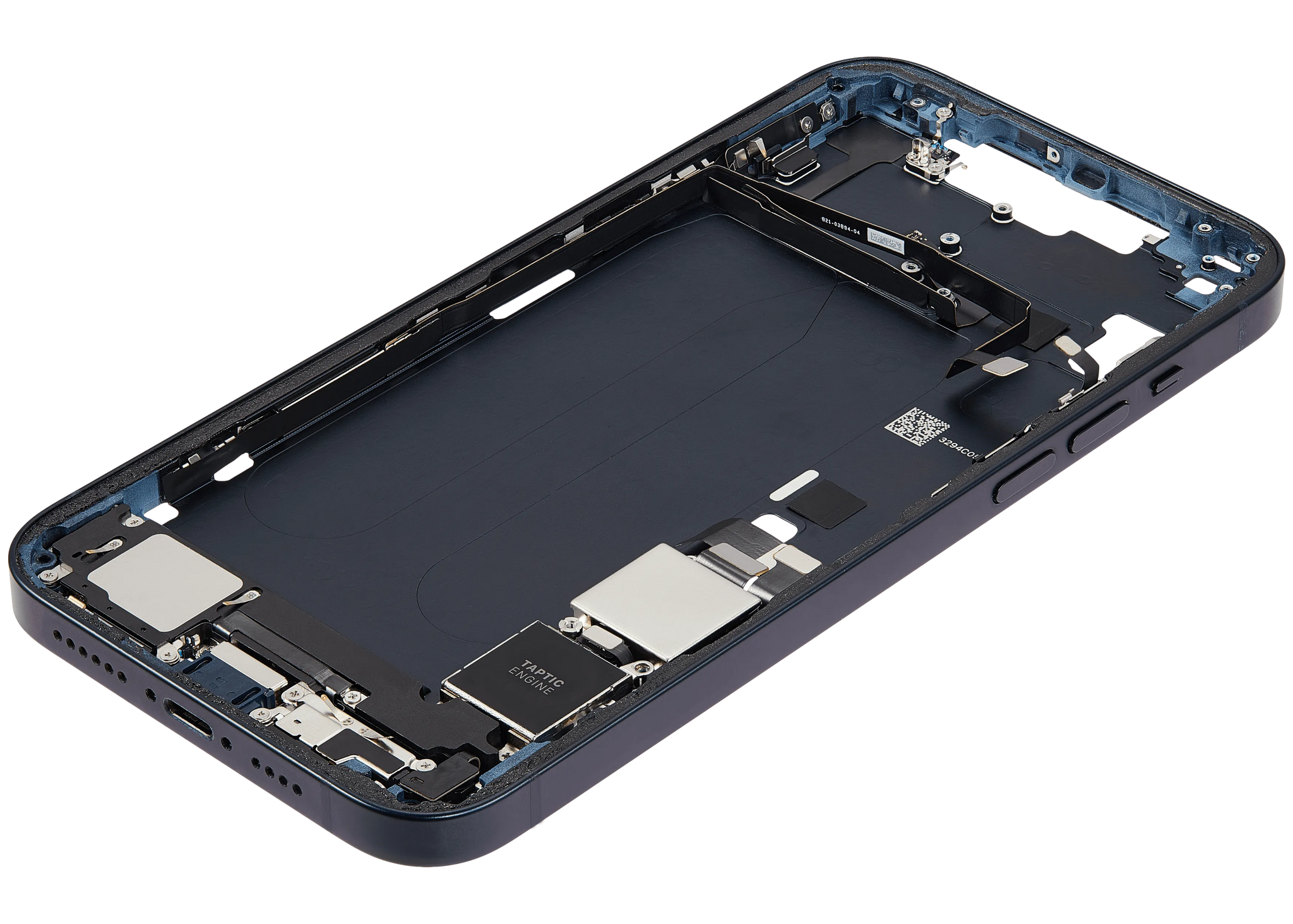 Mid-Frame Housing W/ Charging Port Flex & Small Parts For iPhone 14 Plus (US Version) (Pull) (Midnight)