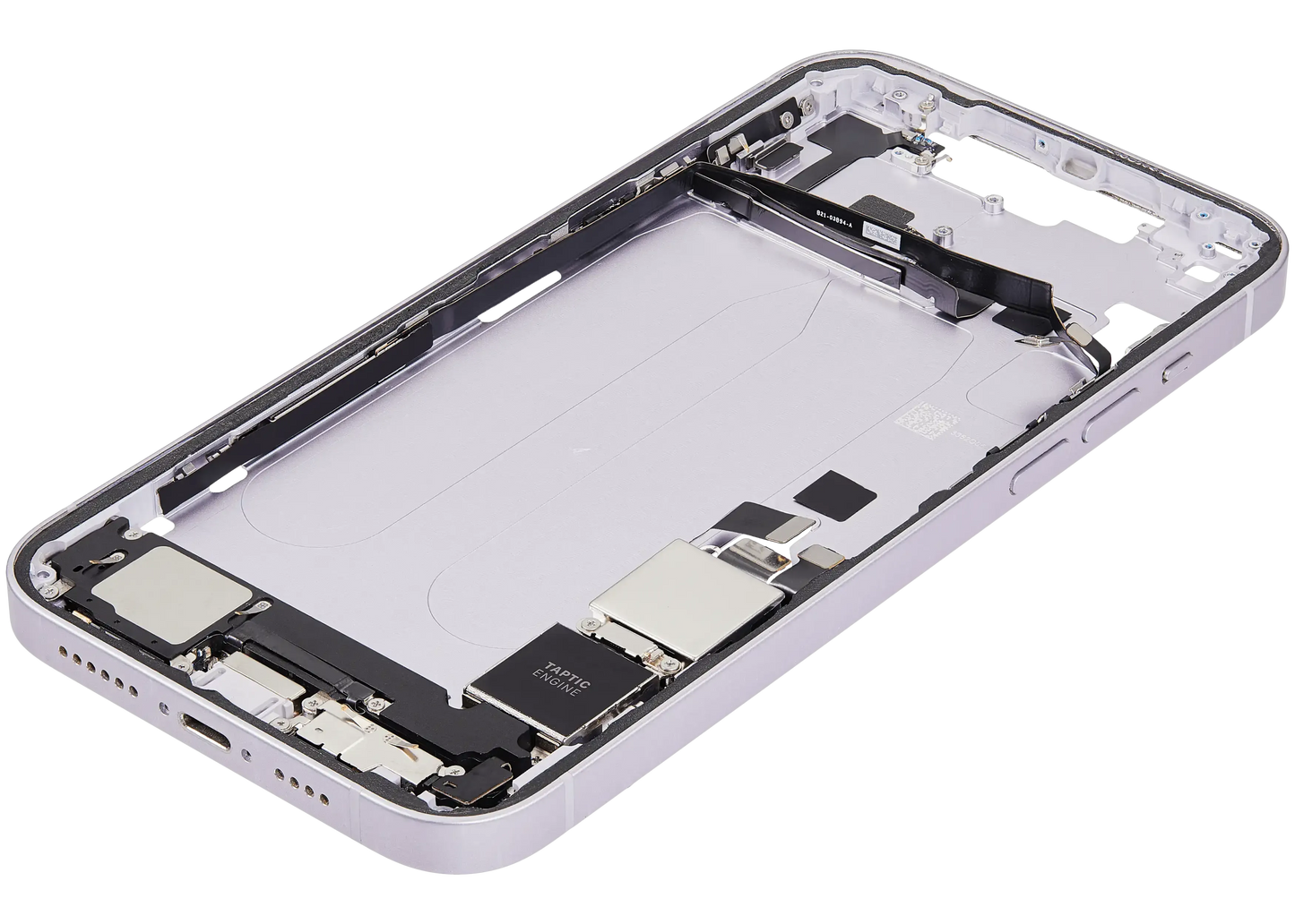 Mid-Frame Housing W/ Charging Port Flex & Small Parts For iPhone 14 Plus (US Version) (Pull) (Purple)