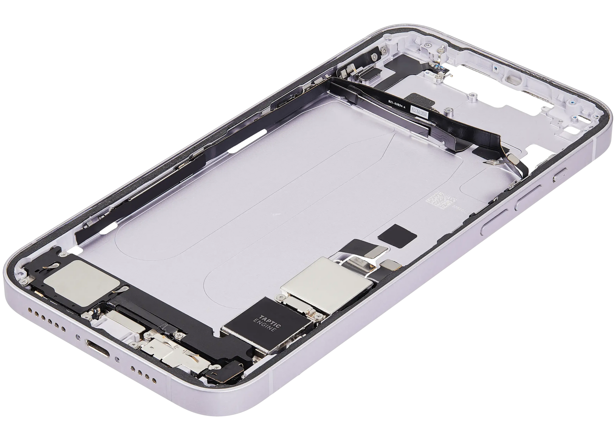 Mid-Frame Housing W/ Charging Port Flex & Small Parts For iPhone 14 Plus (US Version) (Pull) (Purple)