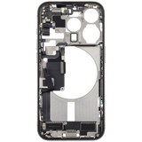 Mid-Frame Housing W/ Charging Port Flex & Small Parts For iPhone 15 Pro (EU / Global Version) (Pull) (Natural Titanium)