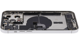 Back Housing W/ Charging Port Flex & Small Parts For iPhone 14 Pro Max (US Version) (Pull) (Silver)