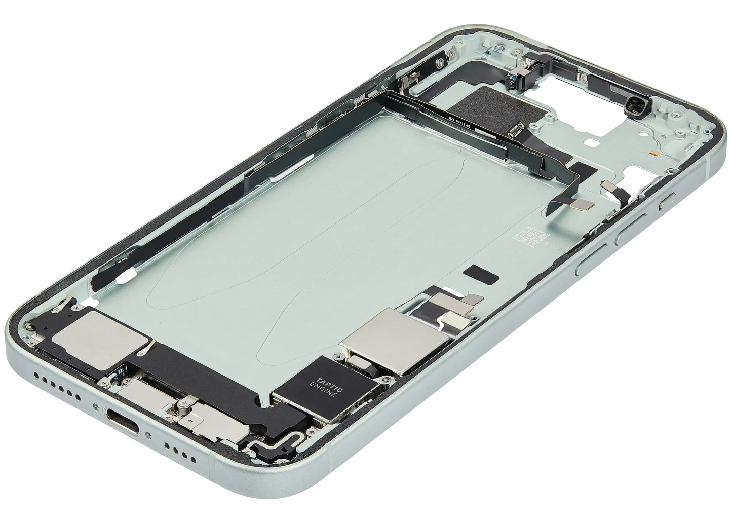Mid-Frame Housing W/ Charging Port Flex & Small Parts For iPhone 15 Plus (US Version) (Pull) (Green)