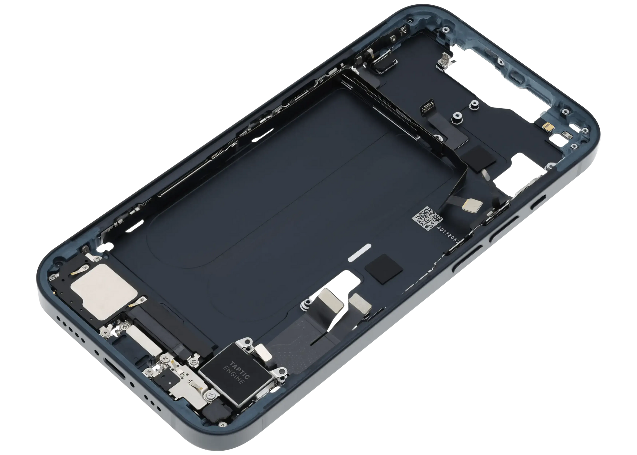 Mid-Frame Housing W/ Charging Port Flex & Small Parts For iPhone 14 (US Version) (Pull) (Midnight)