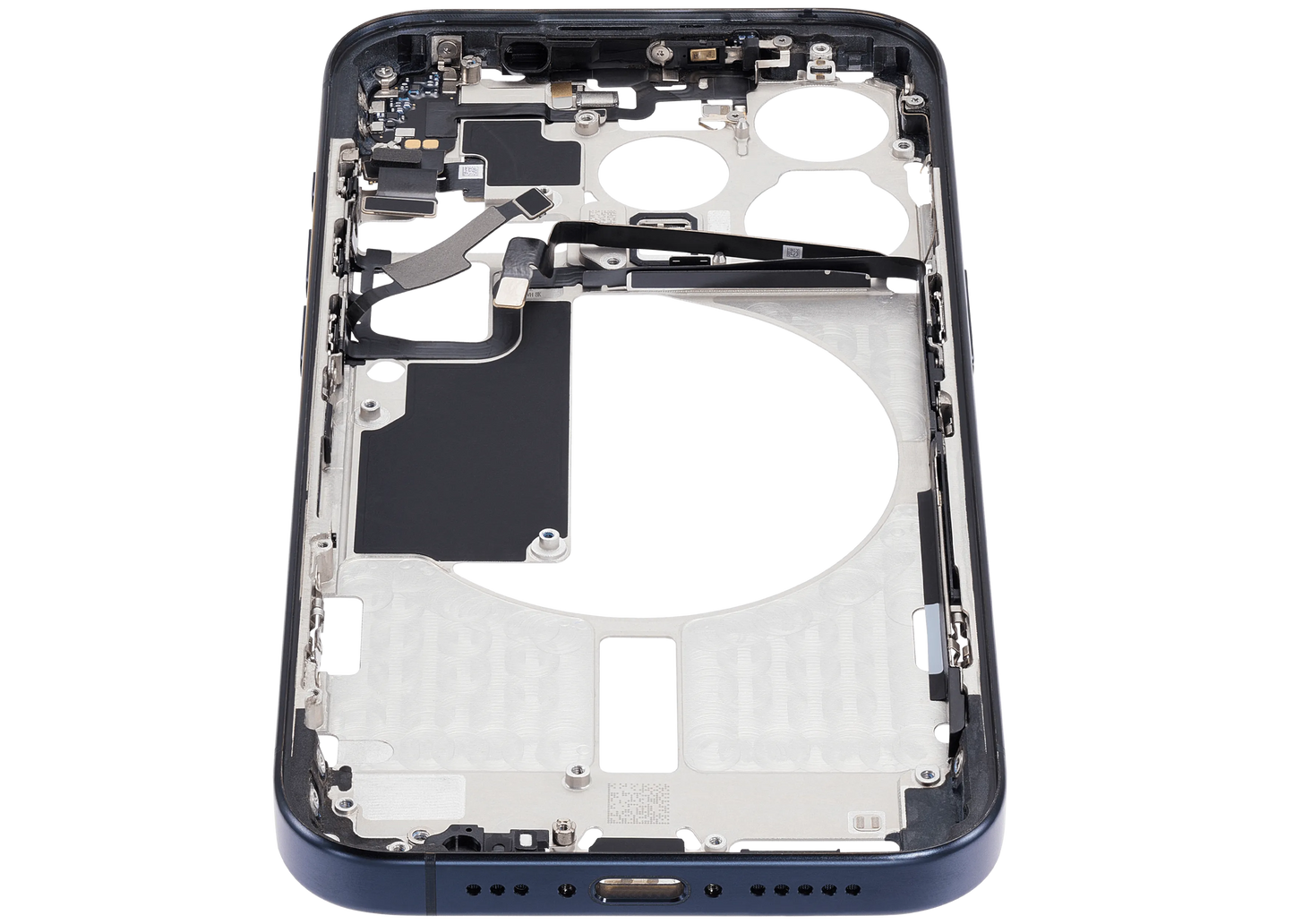 Mid-Frame Housing W/ Small Parts For iPhone 15 Pro (EU / Global Version) (Pull) (Blue Titanium)