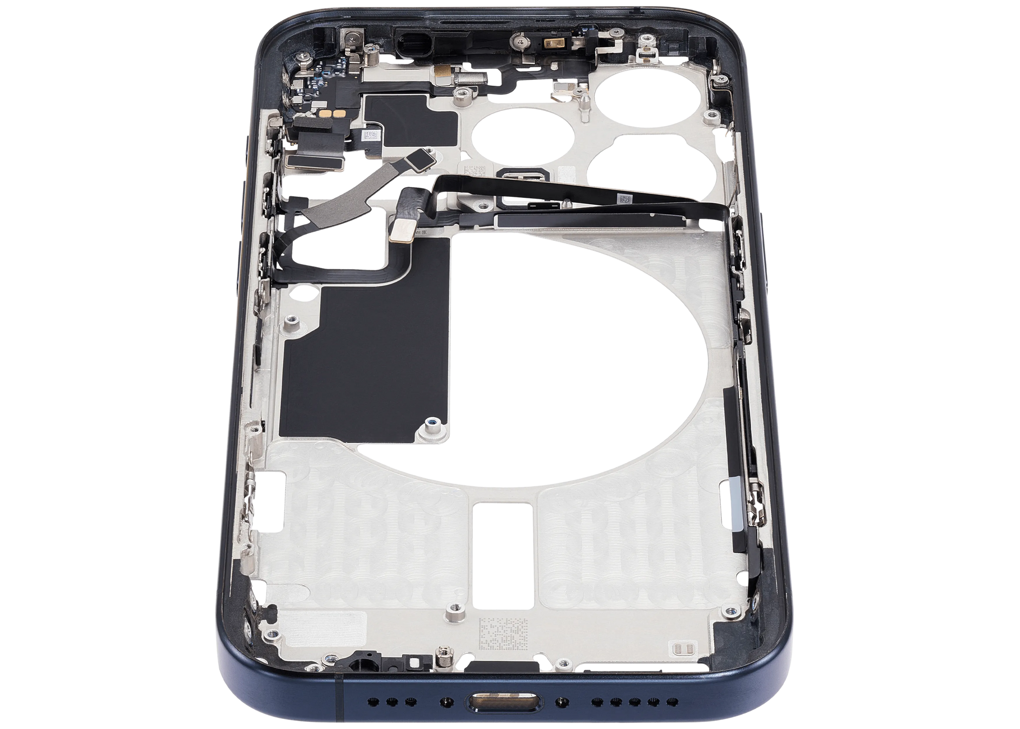 Mid-Frame Housing W/ Small Parts For iPhone 15 Pro (EU / Global Version) (Pull) (Blue Titanium)