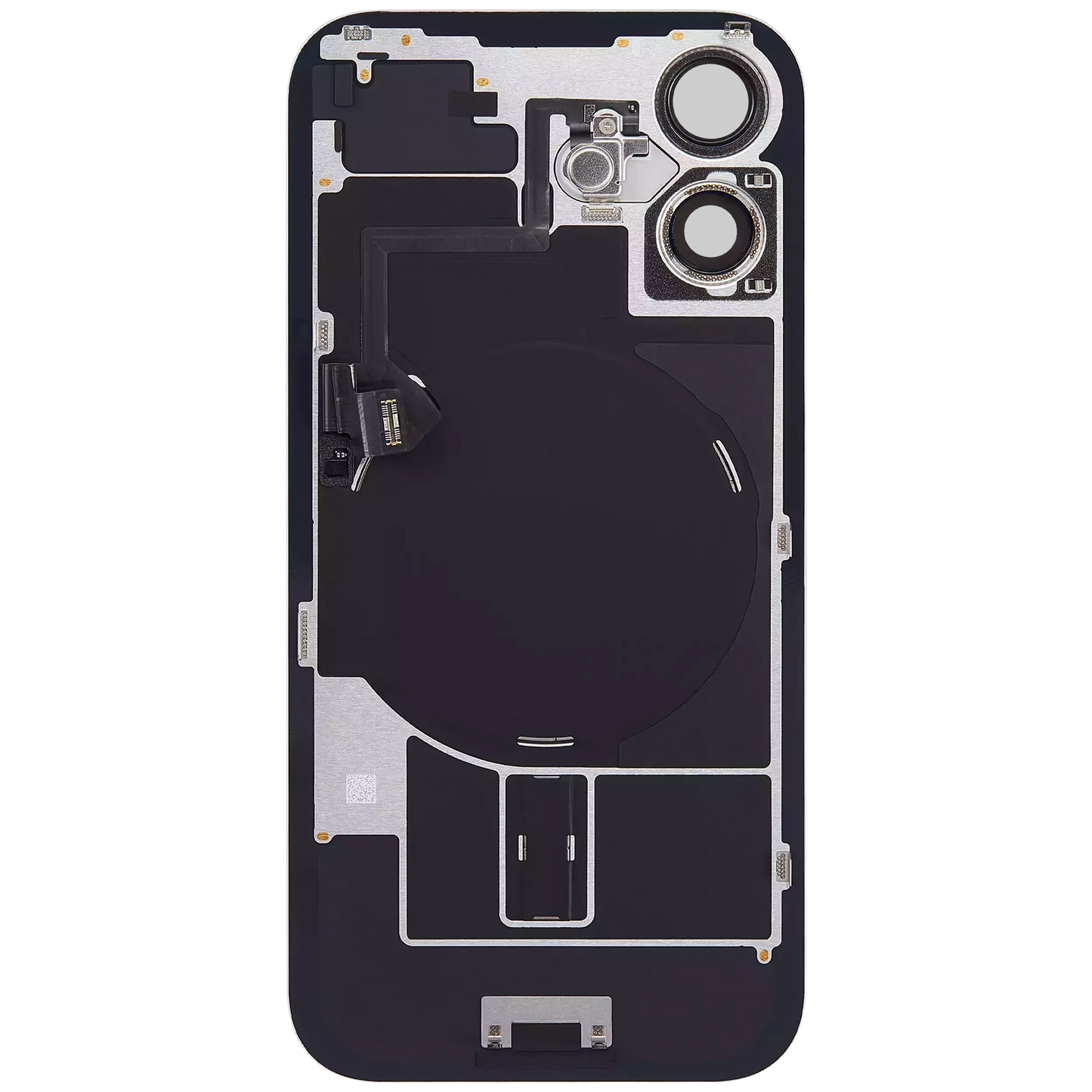 Back Glass w/ MagSafe Magnet & NFC & Flashlight Flex For iPhone 16 Plus (Pull) (Ultramarine)