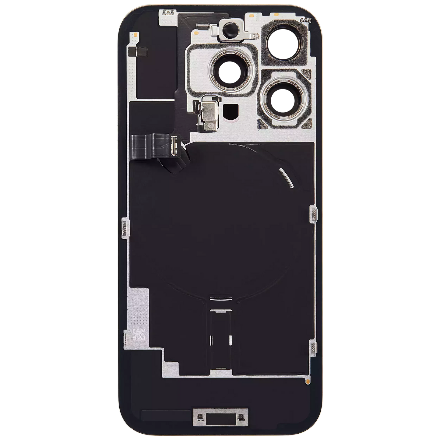 Back Glass w/ MagSafe Magnet & NFC & Flashlight Flex For iPhone 16 Pro (Pull) (Desert Titanium)