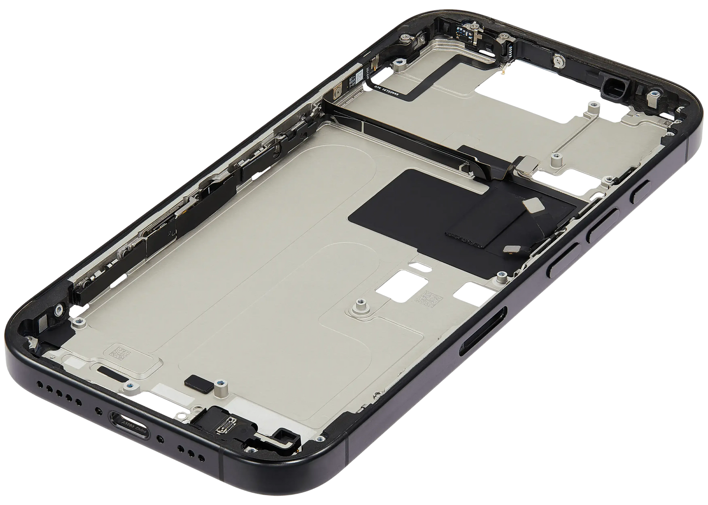 Mid-Frame Housing W/ Small Parts For iPhone 16 Pro (EU / Global Version) (Pull) (Black Titanium)