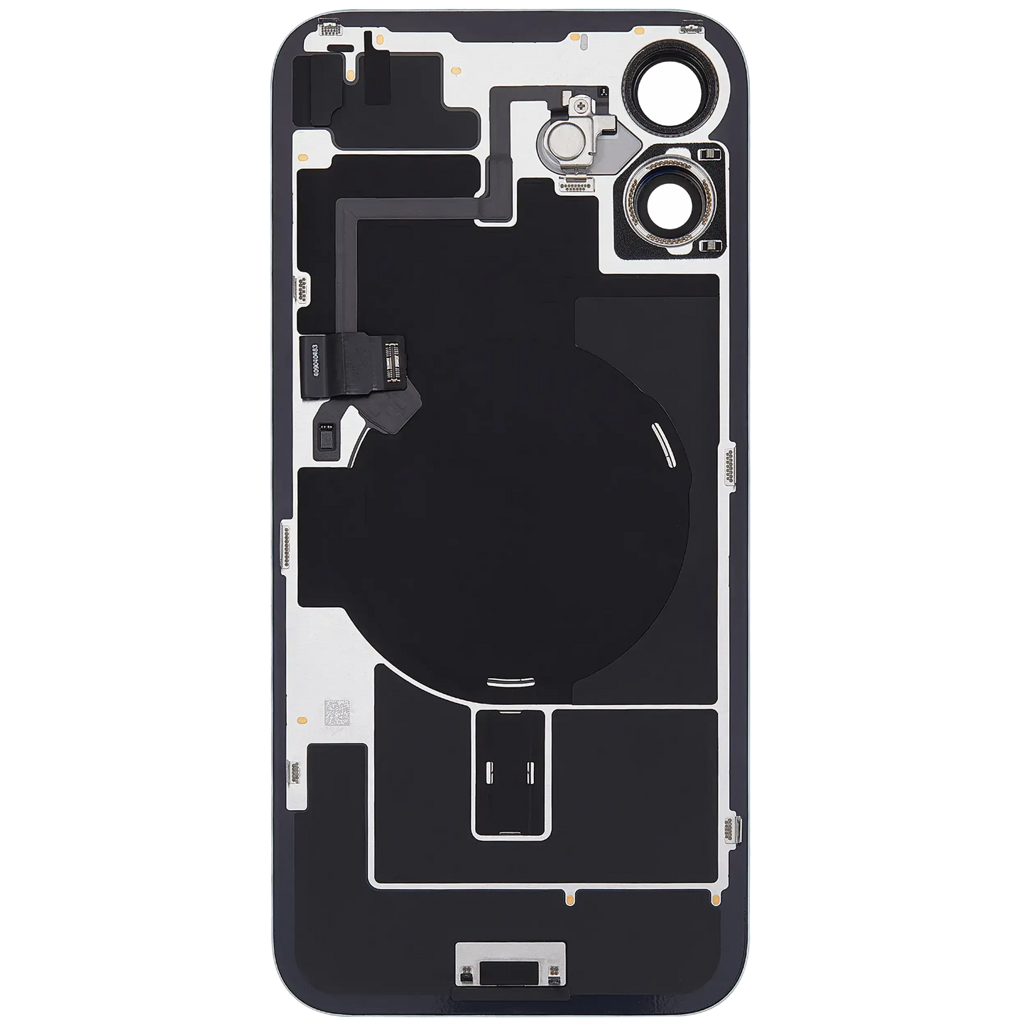 Back Glass w/ MagSafe Magnet & NFC & Flashlight Flex For iPhone 16 Plus (Pull) (Teal)