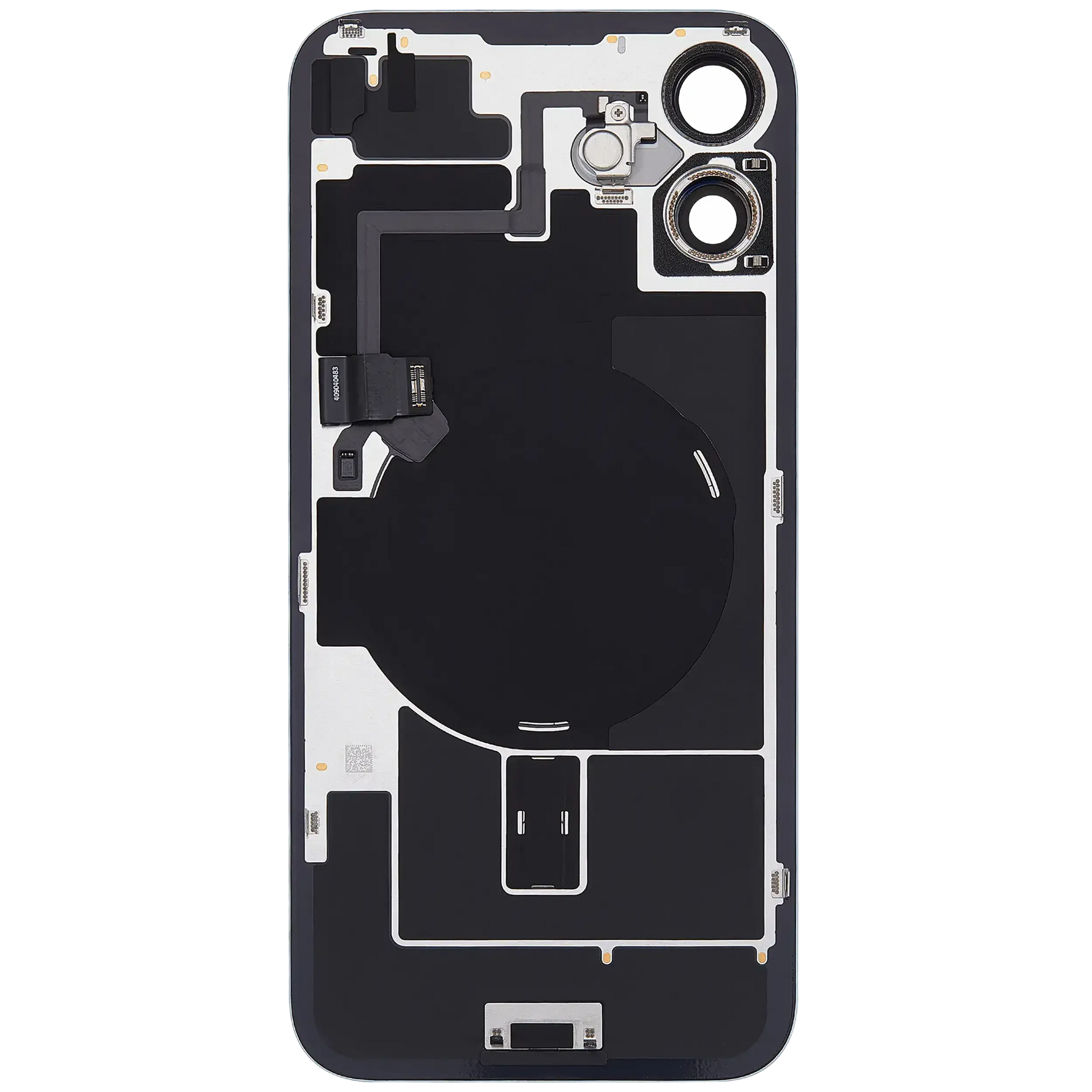 Back Glass w/ MagSafe Magnet & NFC & Flashlight Flex For iPhone 16 Plus (Pull) (Teal)