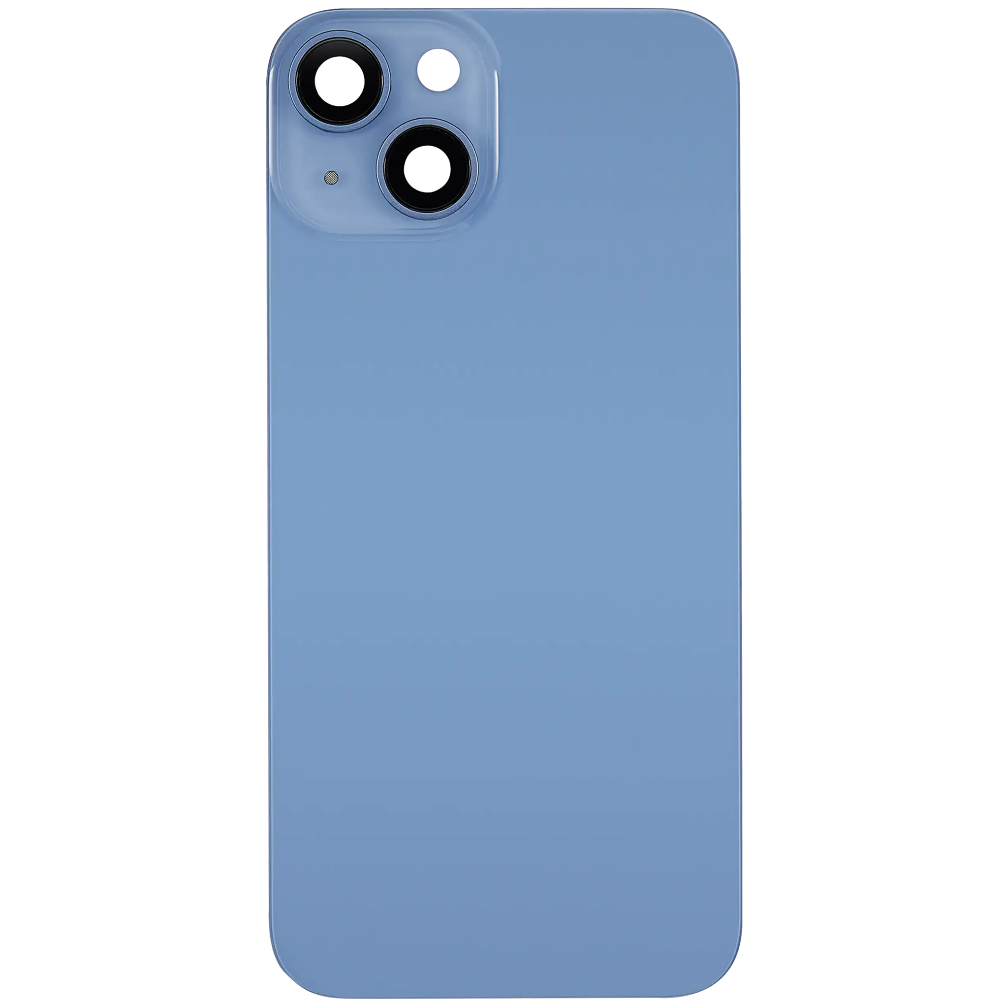 Back Glass w/ MagSafe Magnet & NFC & Flashlight Flex For iPhone 14 (Pull) (Blue)