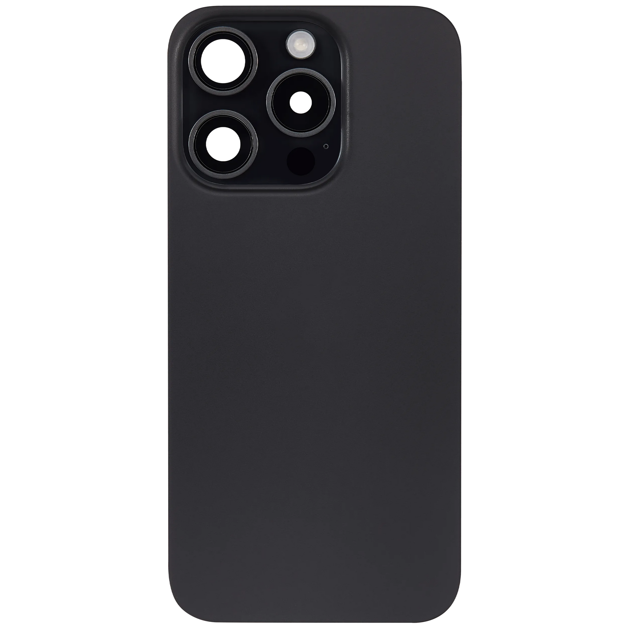 Back Glass w/ MagSafe Magnet & NFC & Flashlight Flex For iPhone 15 Pro (Pull) (Black Titanium)