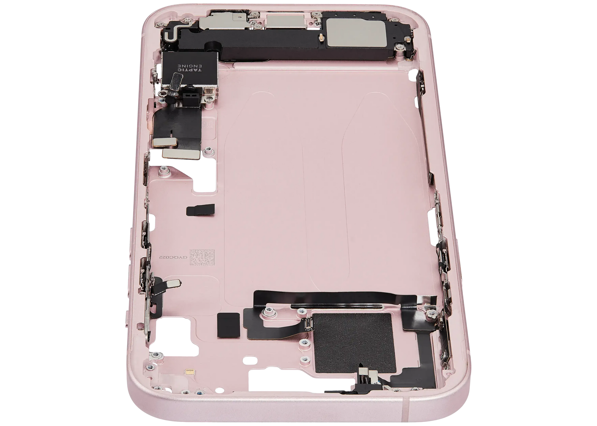 Mid-Frame Housing W/ Charging Port Flex & Small Parts For iPhone 15 Plus (EU / Global Version) (Pull) (Pink)