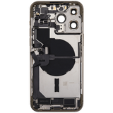 Back Housing W/ Charging Port Flex & Small Parts For iPhone 14 Pro Max (EU / Global Version) (Pull) (Gold)