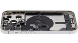 Back Housing W/ Charging Port Flex & Small Parts For iPhone 14 Pro (US Version) (Pull) (Silver)